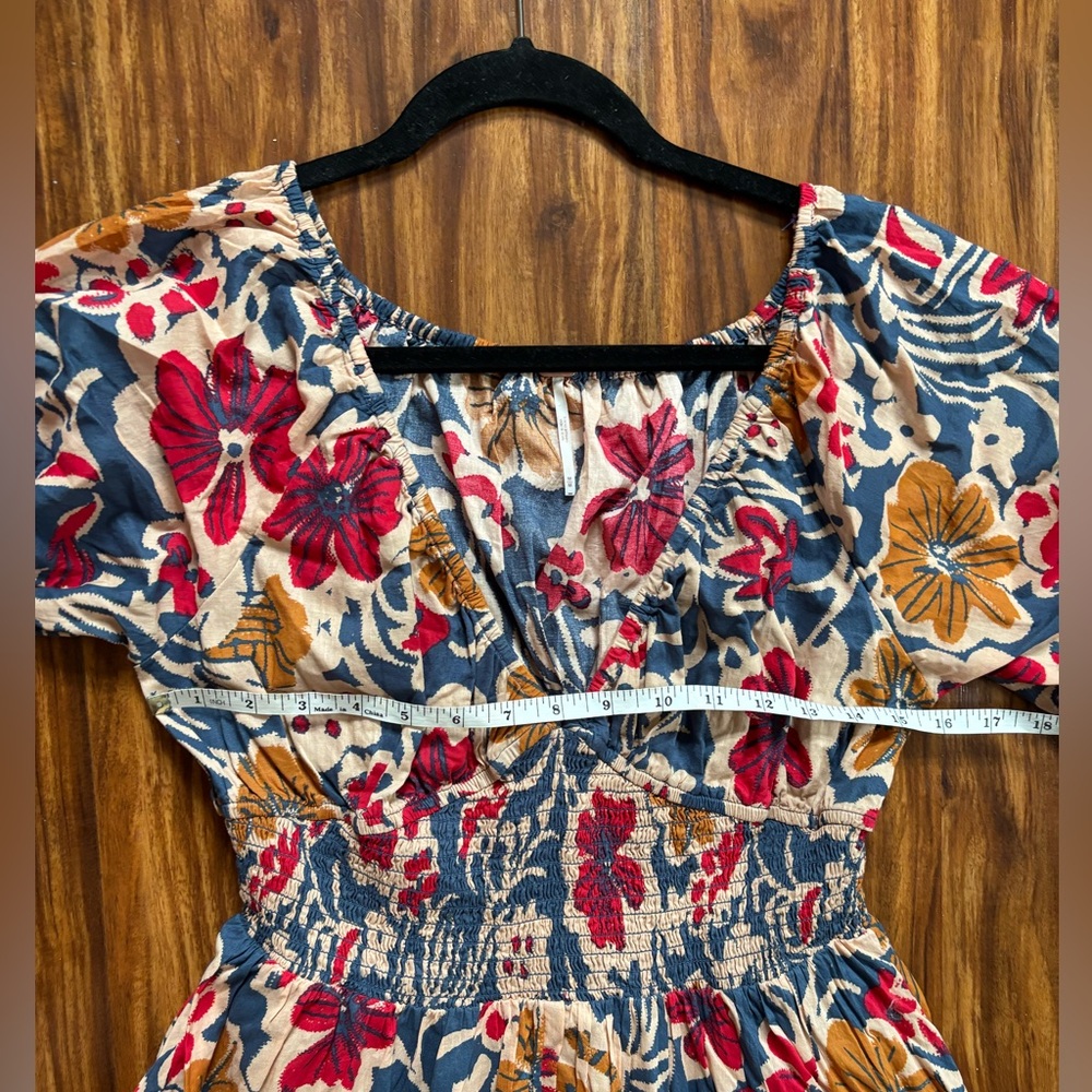 Free People Women’s floral print Dixie Maxi Dress medium - Picture 8 of 9
